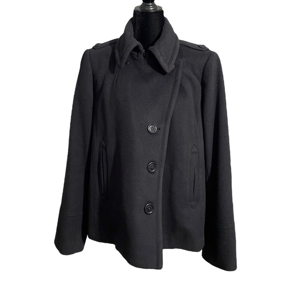 J.Crew Black Wool Peacoat Jacket Women’s XL - Picture 12 of 12